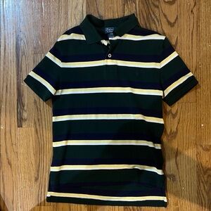 Boys Polo by Ralph Lauren Kids Striped Polo - Green, Yellow, Black